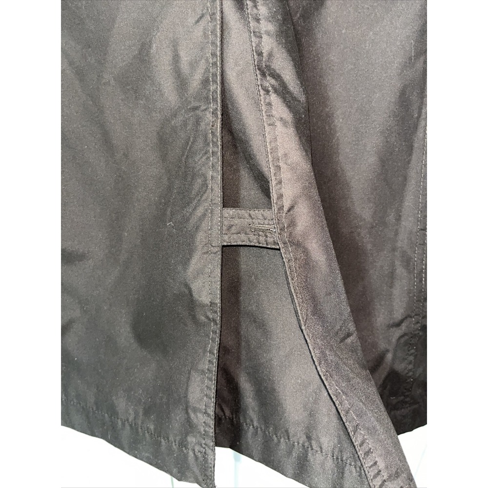 Lands End Brown Button Front Weatherproof Water Resistant Lined Raincoat M 10/12 - Picture 7 of 8